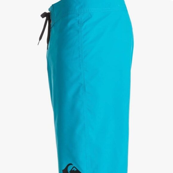 NWT $45 QUIKSILVER Boys Youth 19" Everyday Board Short Turquoise Blue Sz 28/14 - Picture 5 of 15